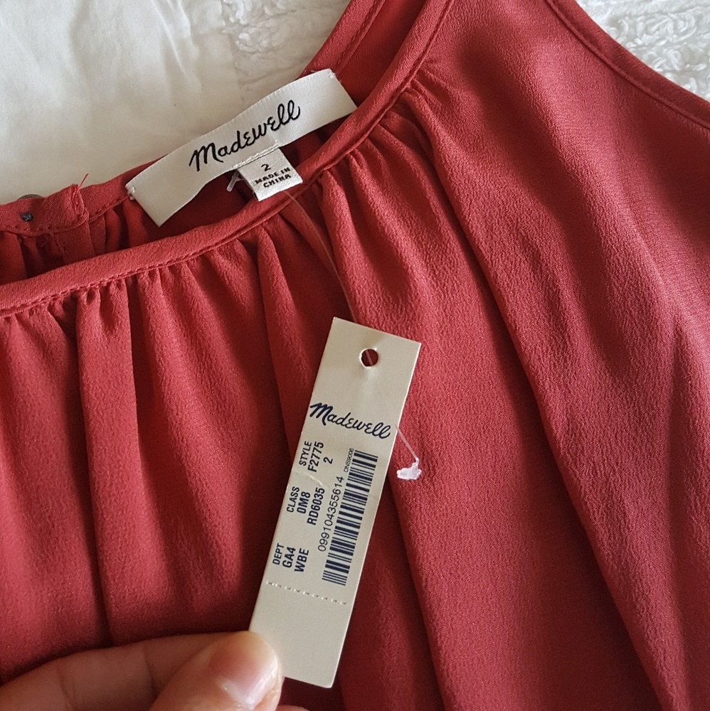 NWT $145 Madewell Silk "Skyway" Cami Dress, Sz 2 - Picture 3 of 5